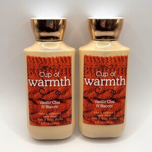 2 - Bath & Body Works Cup of Warmth Vanilla Chai & Biscotti Body Lotion 8oz New